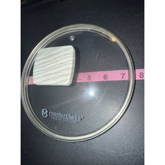 Masterclass Cooking Glass & Stainless Steel Pot Pan Lid Only 8in OD x 7- 1/2in - Picture 2 of 6